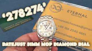 Datejust 278274 31mm MOP Diamond Dial A2236