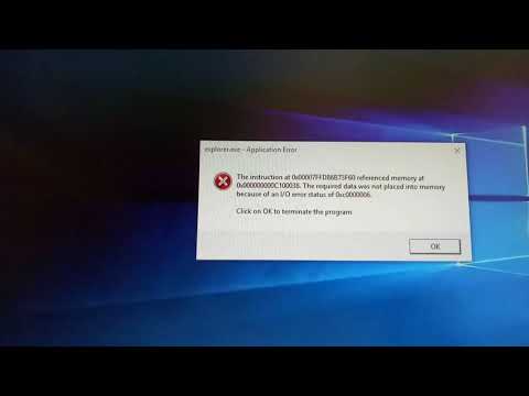 0x0000006 Error