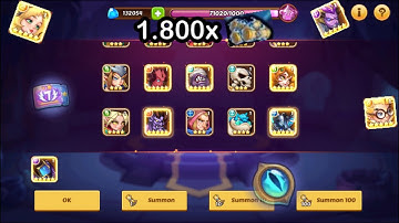 1.800 Amazing Heroic Scrolls for the Anniversary event!!!😃😃😃 Idle Heroes
