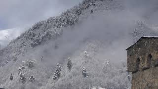 Nature with Music - Snowy Mestia in Svaneti, Georgia, / 메스티아 조지아