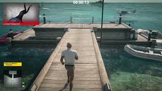 Agent 47 gets rank 1 by finishing this contract (in the water) in 18s via sniper shot boat explosion