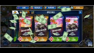Hybrid Collector Packs- Solid Gold Packs & Superhybrid At Max Level! Jurassic World The Game| R #270