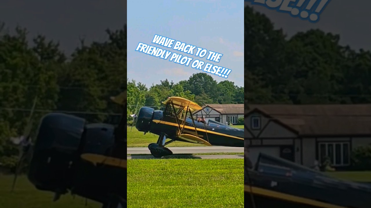 1941 Waco F landing - one of a kind! 