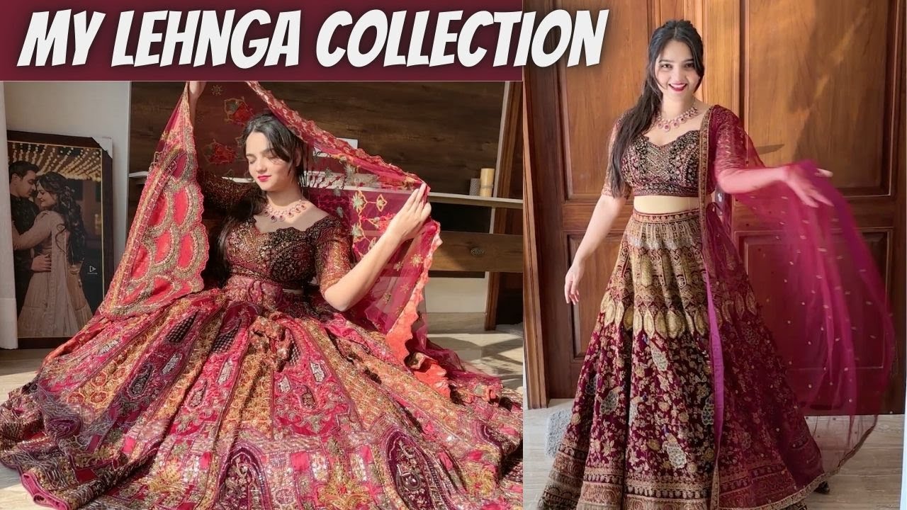 MY LEHNGA COLLECTION VLOG | BRIDAL LEHENGAS | LEHNGA FROM CHANDIGARH AND CHANDNI CHOWK DELHI 