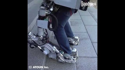 This powered exoskeleton allows you to go up and down while carrying heavy objects #heavyduty #iot