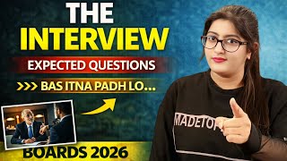 Interview Cl 12 Questions And Answers Cbse Cl 12 English