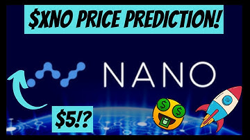 $xno price prediction! Why nano can be the best altcoin to hold for next bull run!