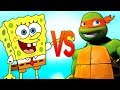 ГУБКА БОБ VS ЧЕРЕПАШКИ НИНДЗЯ | СУПЕР РЭП БИТВА | Spongebob Squarepants ПРОТИВ Ninja Turtles episode