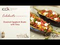 Roasted Eggplant Boats with Feta |  ICCADUBAI