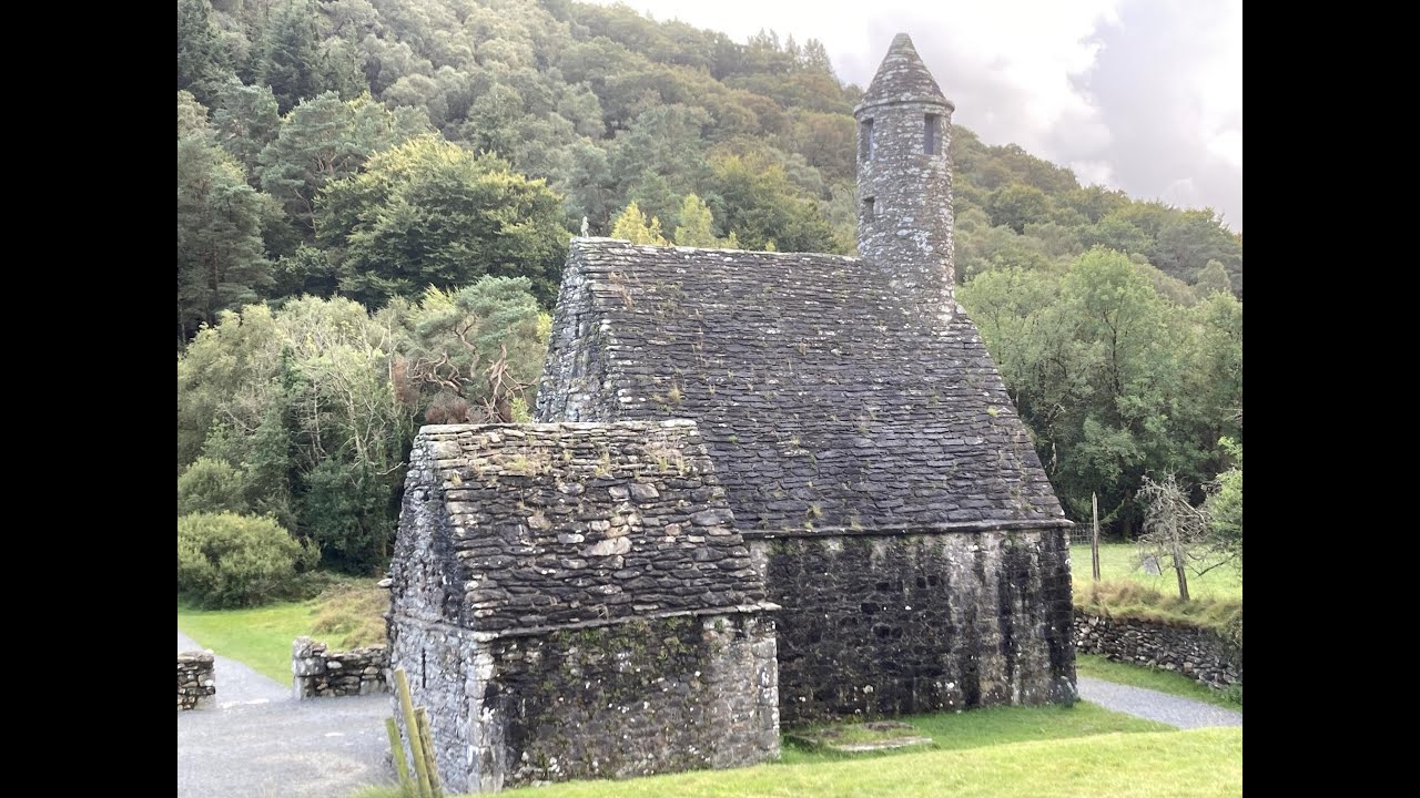 Early medieval St Kevin's Church (c9th century?) in Glendalough Monastic Complex, Co Wicklow Ireland