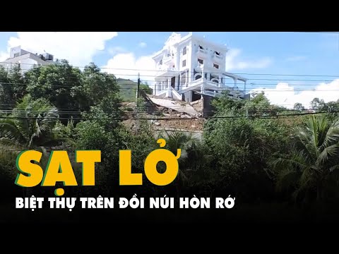 Video Sạt lở ở biệt thự dự án nằm trên đồi núi Hòn Rớ, thành... - youtube