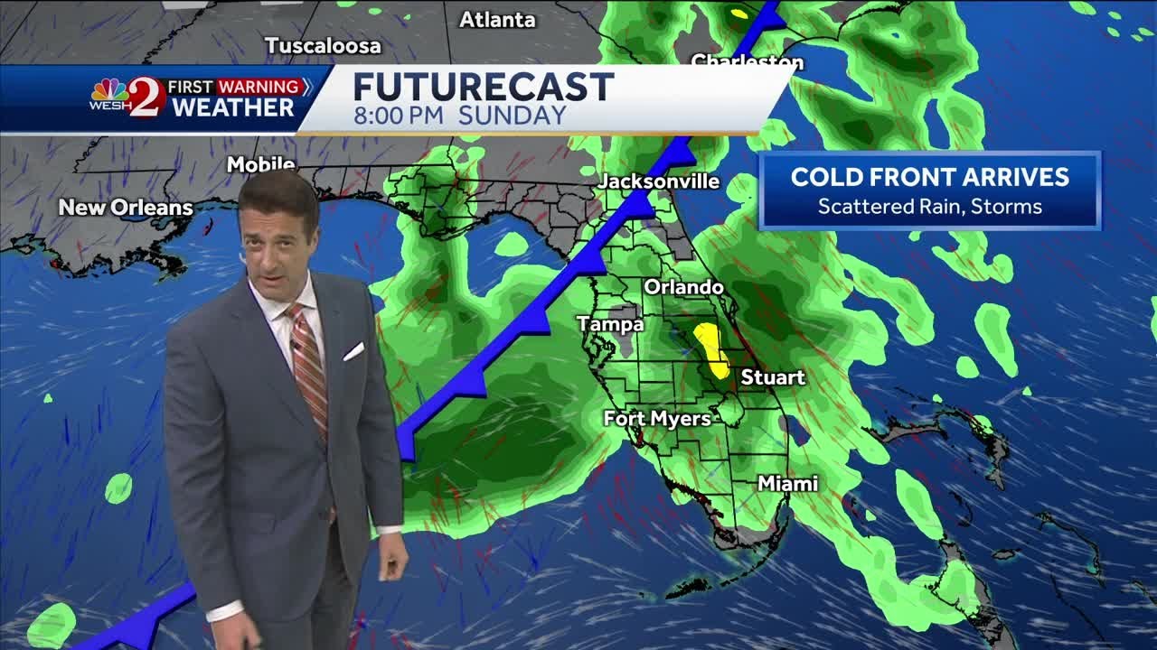 Rain chances are rising as we head into the weekend in Central Florida ...