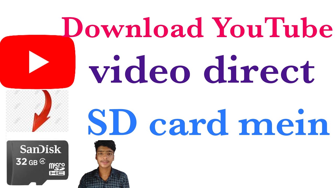how can download YouTube video direct SD card।youtube video SD card