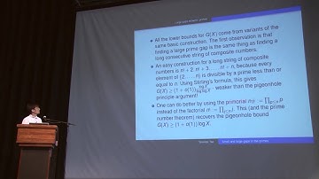 LATMATH: Terence Tao - "Large and Small Gaps in the Primes"