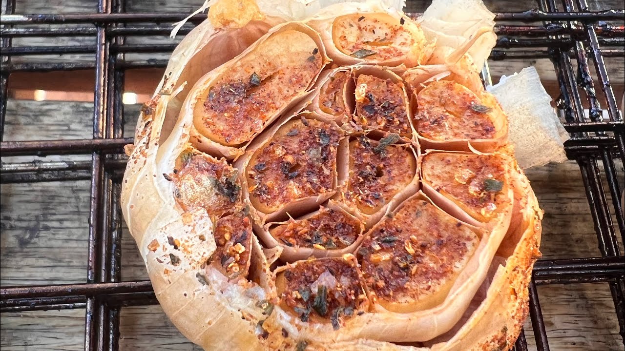 Smoked garlic butter