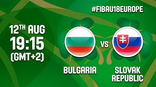 Bulgaria v Slovak Republic - Full Game - CL9-12 - FIBA U18 Women's European Championship 2017