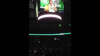 Boston celtics 2012/13 last home game intro/starting lineup