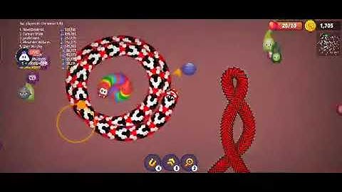 Wormszone.io live stream biggest worms hunting part (36) || Android / ios gameplay Walkthrough