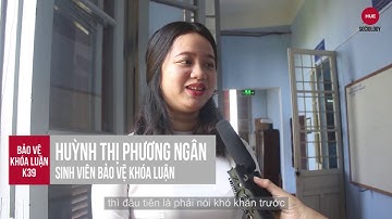 LỄ BẢO VỆ TỐT NGHIỆP NGÀNH XÃ HỘI HỌC K39, KHOA XÃ HỘI HỌC VÀ CÔNG TÁC XÃ HỘI, TRƯỜNG ĐHKH, ĐH HUẾ