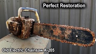 Restoration / Old Electric Chainsaw A205 HIROSHIMA Japan / Chainsaw Rescue