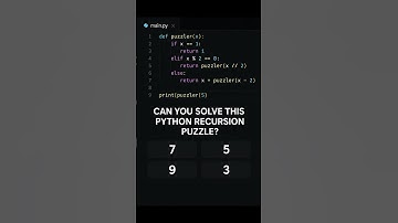 Only 1% Can Solve This Python Puzzle 🧠💻 #Shorts" ✅ #coding #python #pythonshorts #codingchallenge