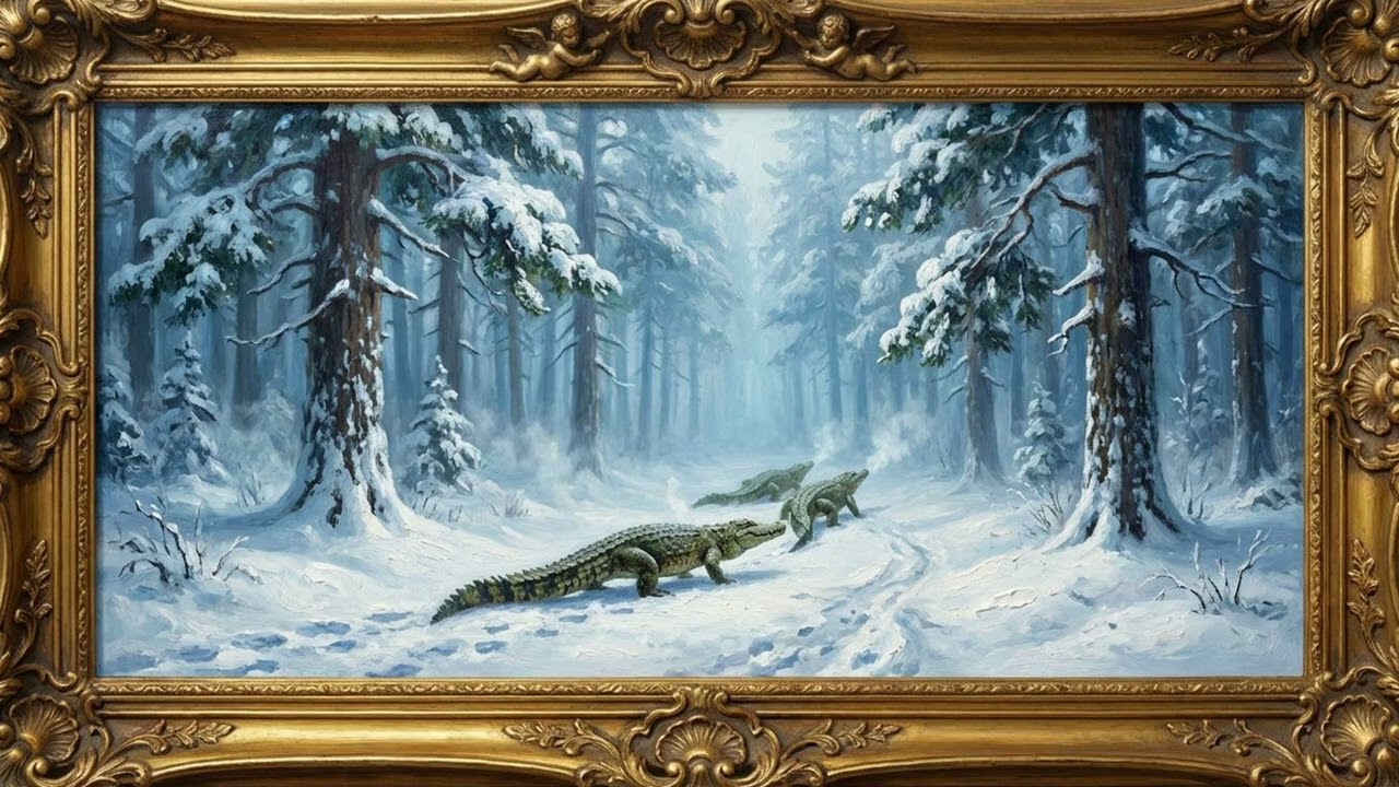 Criaturas del Bosque Nevado 4K | Arte Fantástico para Pantallas Grandes