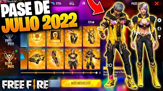 OFICIAL! NUEVO PASE ELITE JULIO 2022 COMPLETO en FREE FIRE! PASE ELITE DE JULIO FREE FIRE 😱