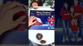 Red Barn Christmas Family Custom Photo | Personalized Photo Jigsaw Puzzle