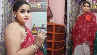 Real Life Night Vlog Simple Saree Change & Self Care