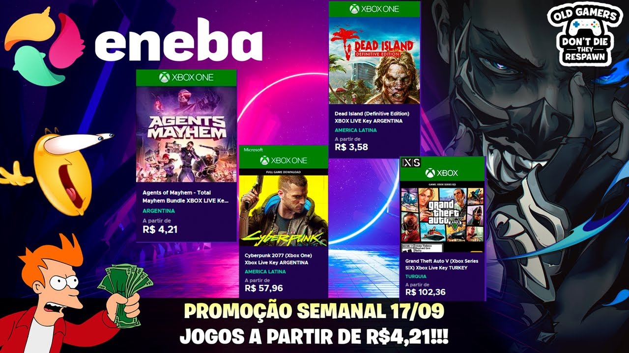 Promoções Xbox no site Eneba 17/09! Jogos a partir de R3,57!!! 🤯🤯🤯