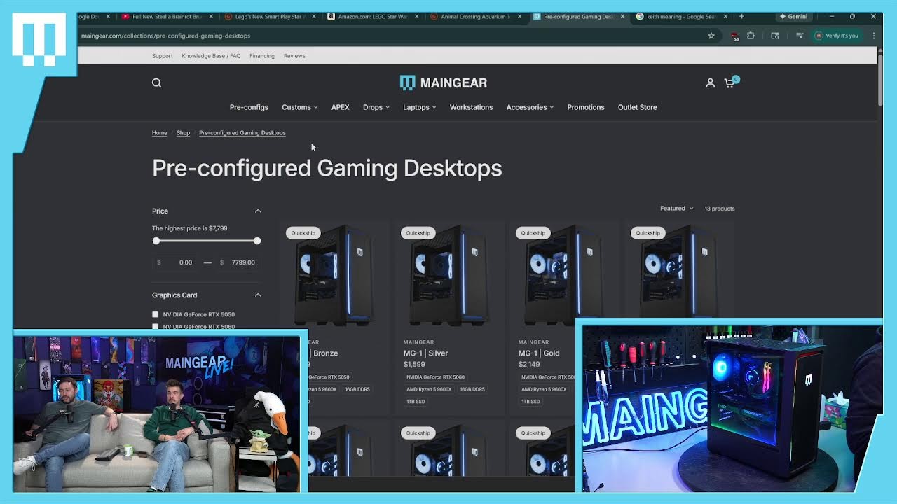 NEW PC??? 👀 - LIVE PC Build and Swag Giveaway🎉