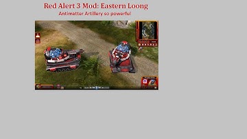 Red Alert 3 Mod-Eastern Loong: Antimatter Artillery so powerful!