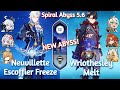 C1 Wriothesley Melt x C0 Neuvillette Escoffier Freeze - NEW Spiral Abyss 5.6 Floor 12 Genshin Impact