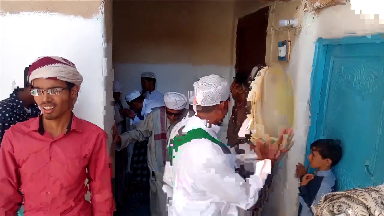 استقبال الحبيب عمر  في بيت الحبيب عبدالرحمن بن حامد المحضار في القويره