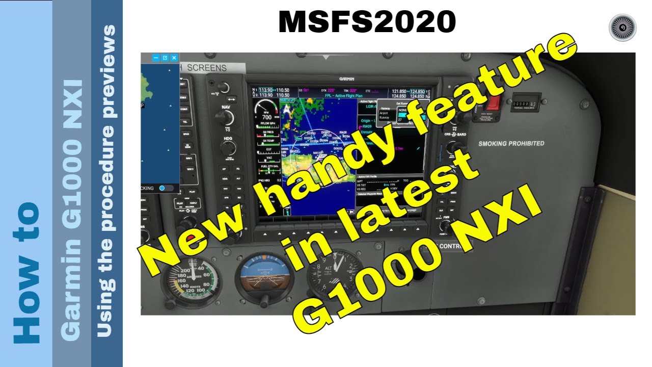 Flight Simulator 2020 - How to - Garmin G1000 NXI - Using the procedure ...