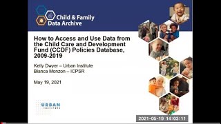 Access and Use Data from the Child Care and Development Fund (CCDF) Policies Database, 2009-2019