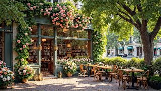 Download Lagu Morning Spring Jazz 🌸 Gentle Jazz Music at Cozy Outdoor Coffee Shop Ambience for Mood Booster, Study MP3