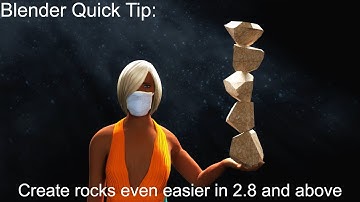 Blender Quick Tip: Learn how to create rocks even easier in 2.8 and above