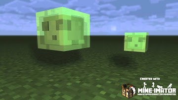 Slime test animation using Mine-imator 1.0.2