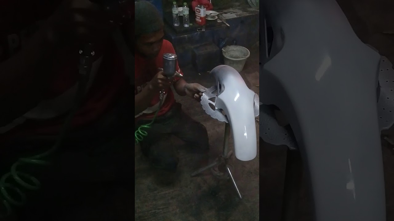 Cara dasar pengecatan erbras spatbor rx king