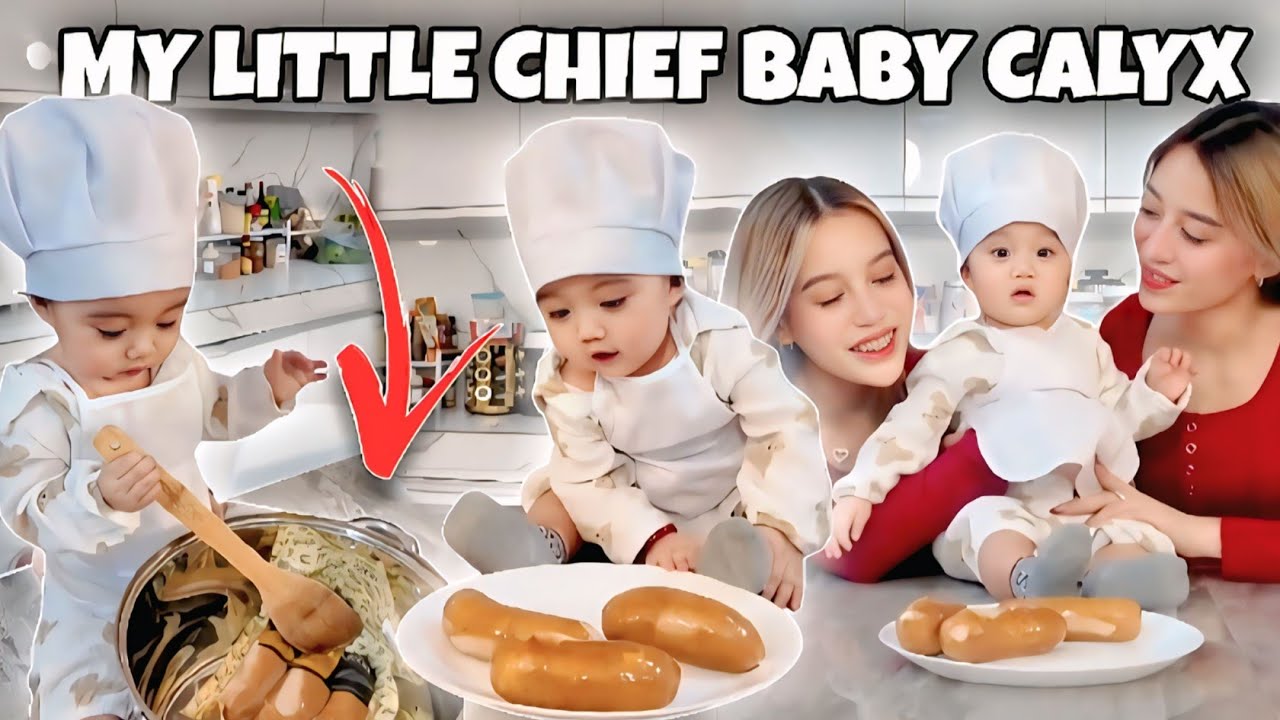 BABY CALYX PINAGLUTO ANG KANYANG MOMMY SABBY AT TITA GANDA 😱😍🥰 #sabbyandsophia #yajifigueroa #yabby