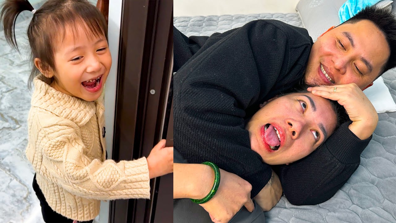 Diem's ​​funny reaction when she saw her parents arguing