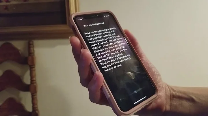 Why are fire trucks red? Siri's answer will make you laugh