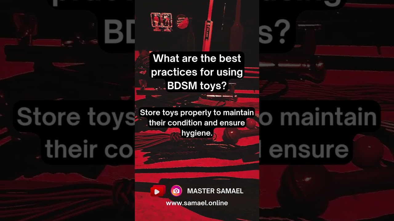 ⁣What are the best practices for using BDSM toys