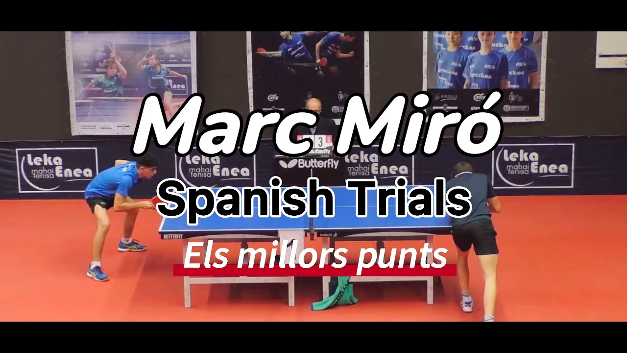 Trials: Millors punts d’en Marc Miró / Best Points / Table Tennis Highlights / Mejores Puntos