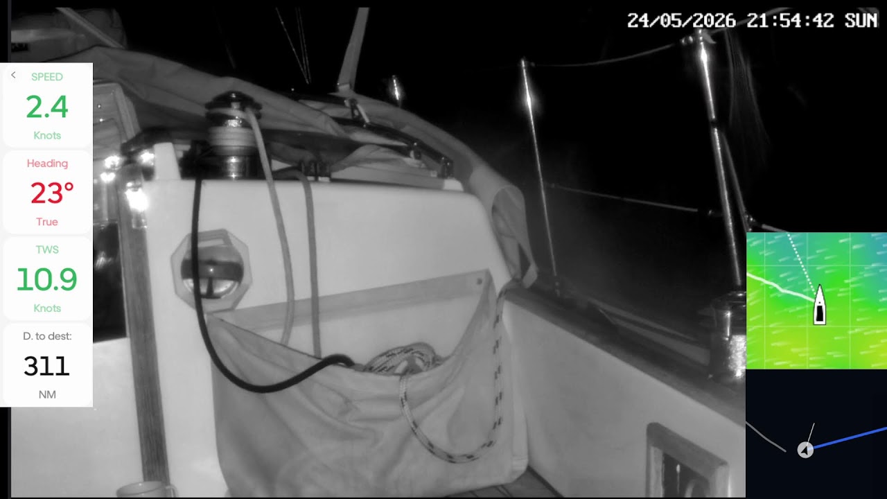 ⁣24/7 LIVE - Mara Sailing Across the Atlantic Ocean