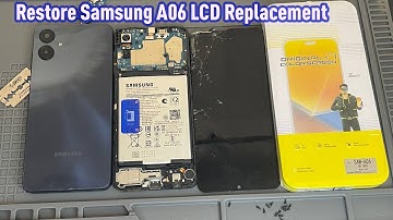 Restore Samsung A06 LCD Replacement - Watch Me fix This Phone Step By Step