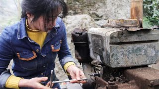 💡Genius Girl Repairs Rusted Diesel Engine, Don't Worry About Power Outages (Full Video)
