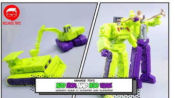 Newage Toys H29 Rum and H30 Vane NOT G1 Devastator Bonecrusher and Scavenger