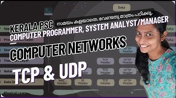 TCP & UDP | Computer Networks | Kerala PSC| Computer Programmer, System Analyst, System Manager